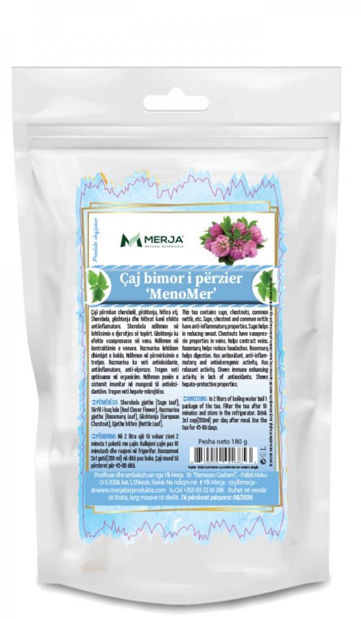 Çaj per Qetesimin e Simptomave te Menopauzes (Caj MENOMER)