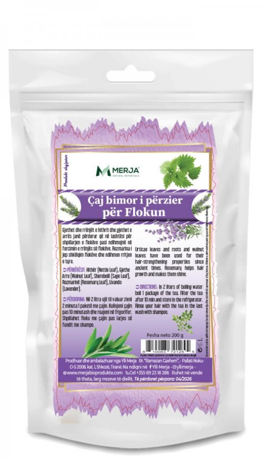 Çaj për Forcimin e Rrënjës së Flokëve