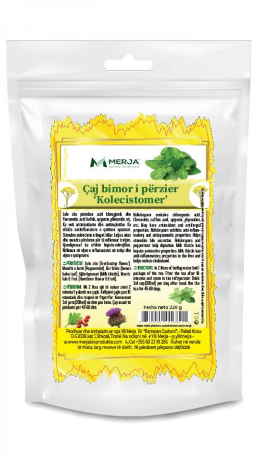 Çaj për Gurë e Infeksion në tëmth (Caj KOLECISTOMER)